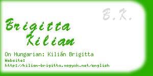 brigitta kilian business card